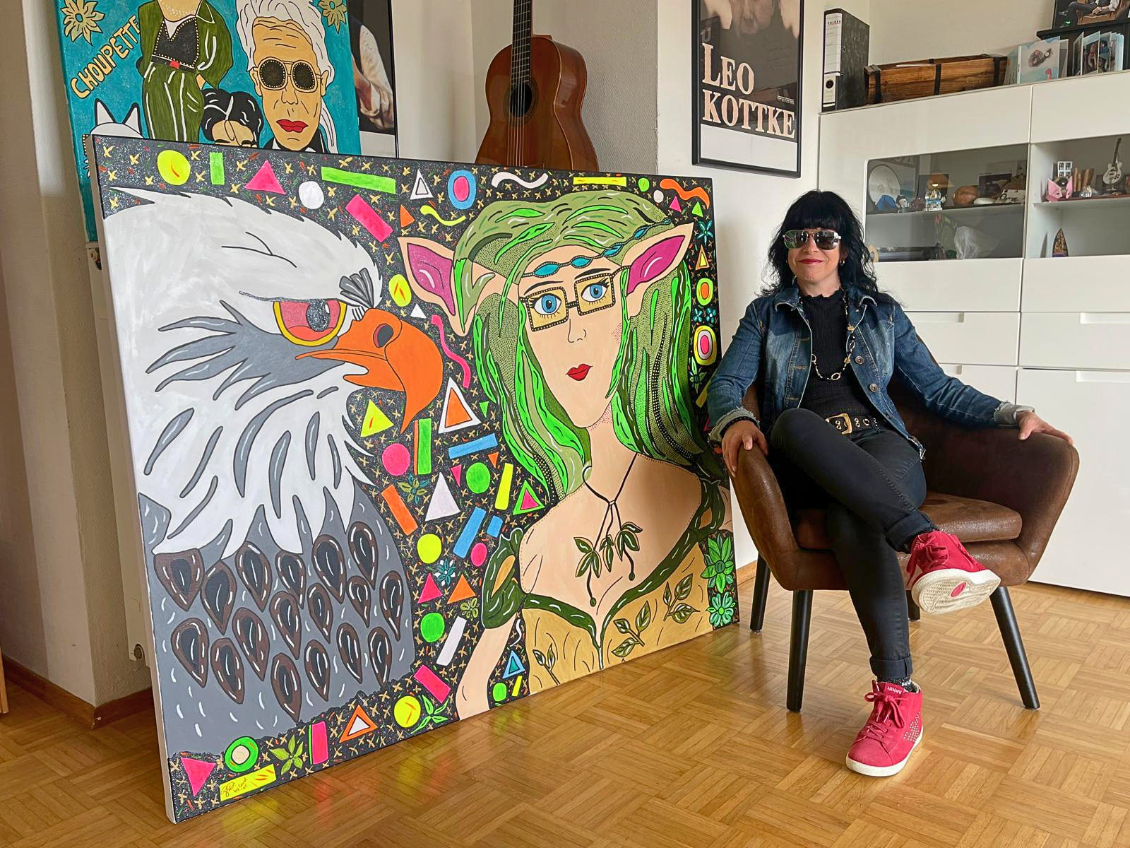 Yvonne im Atelier am Bodensee
